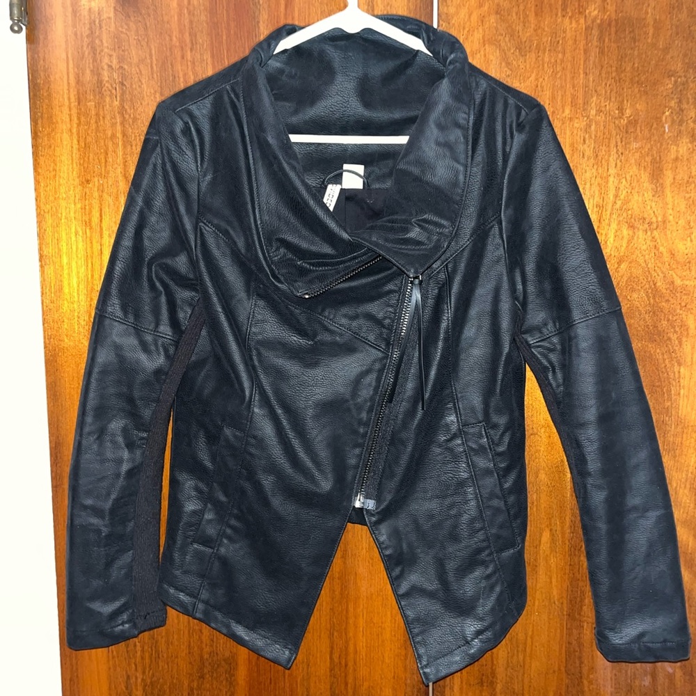 H & M Faux leather jacket - Size 6